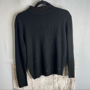 Vintage Casual Corner Black Knit Sweater Size Small